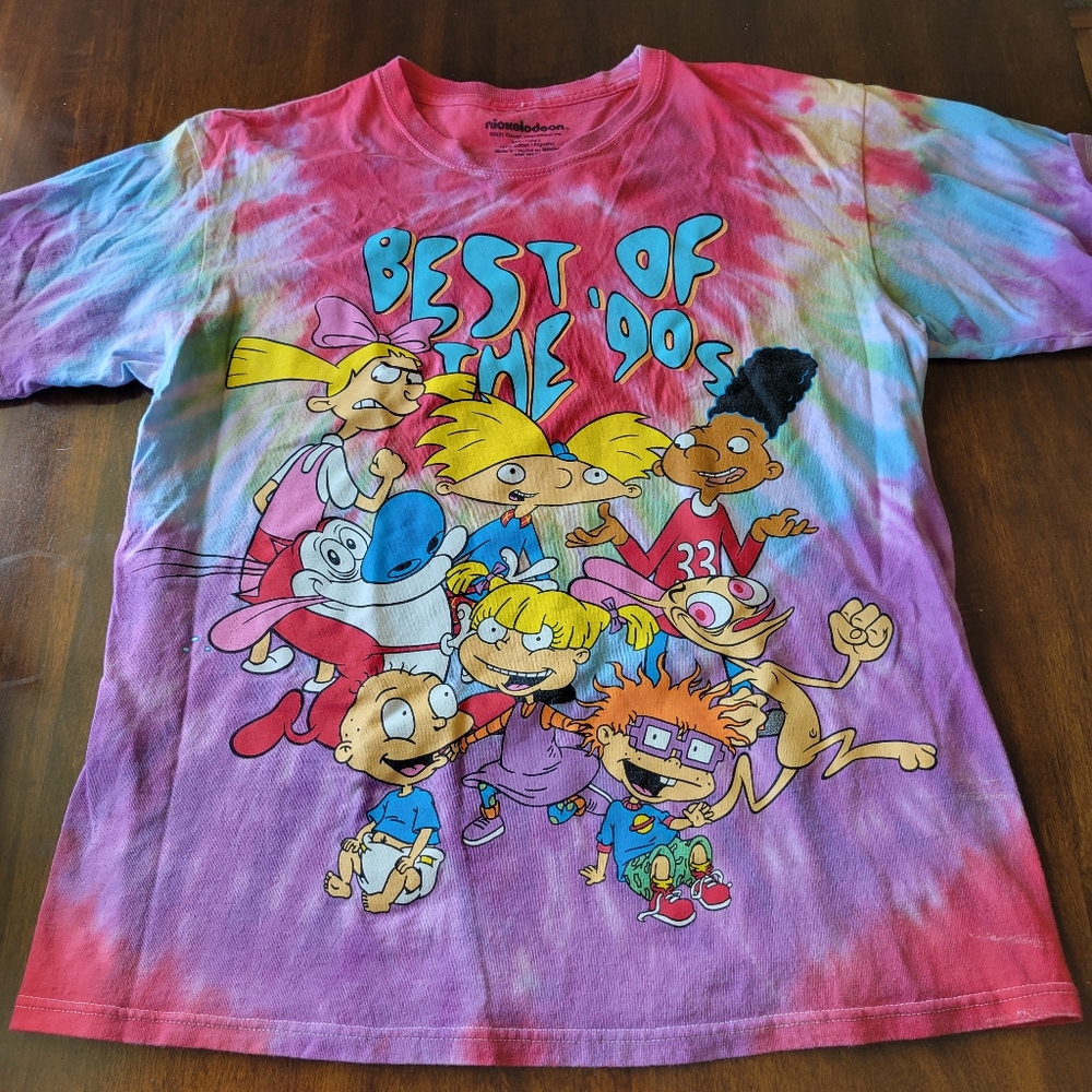 Nickelodeon Best Of The 90s Graphic Tee Unisex Size Large